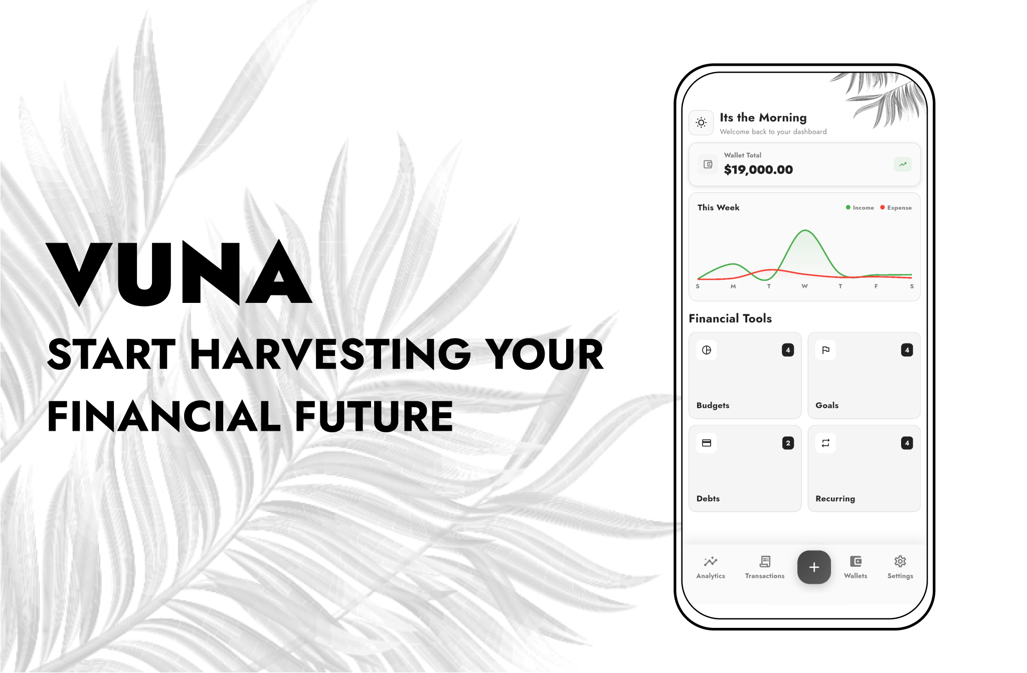Vuna finance app preview
